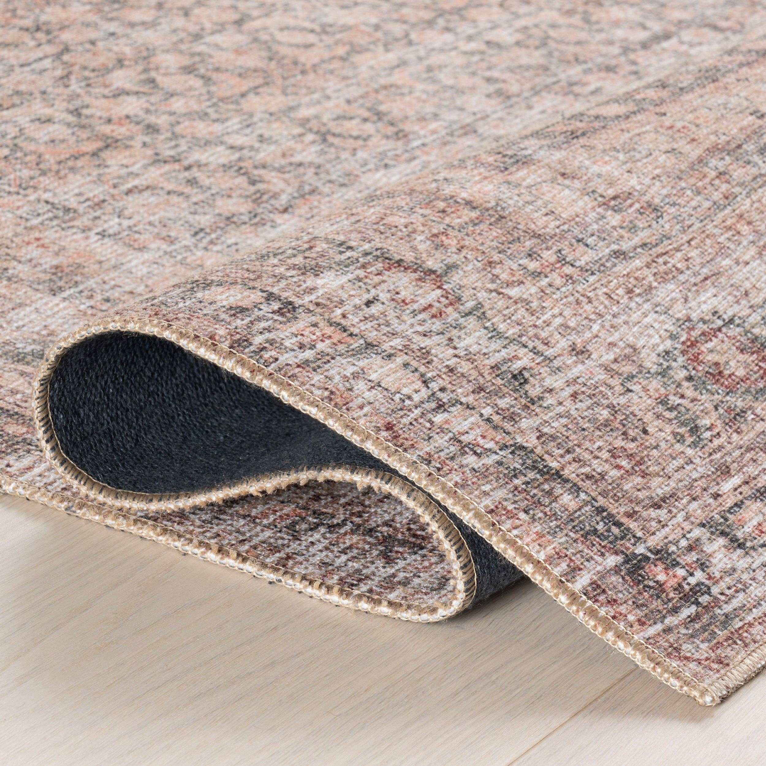 Light Brown Hillstone Collection Olene Traditional Vintage Medallion Area Rug for wholesale on Faire2