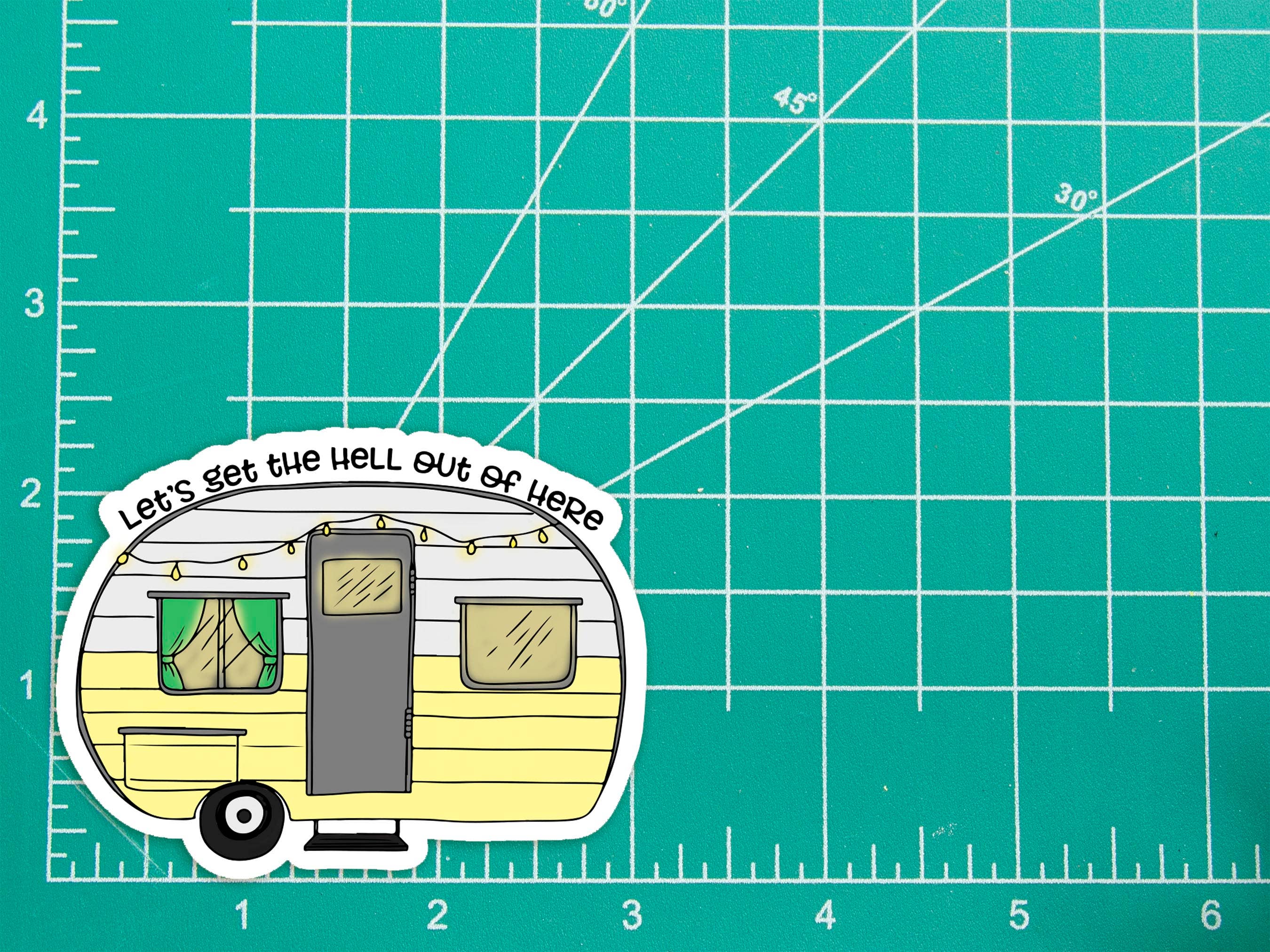 Greetings from Bergen Place - Wholesale Sticker - Let's Get the Hell Out of Here Sticker1