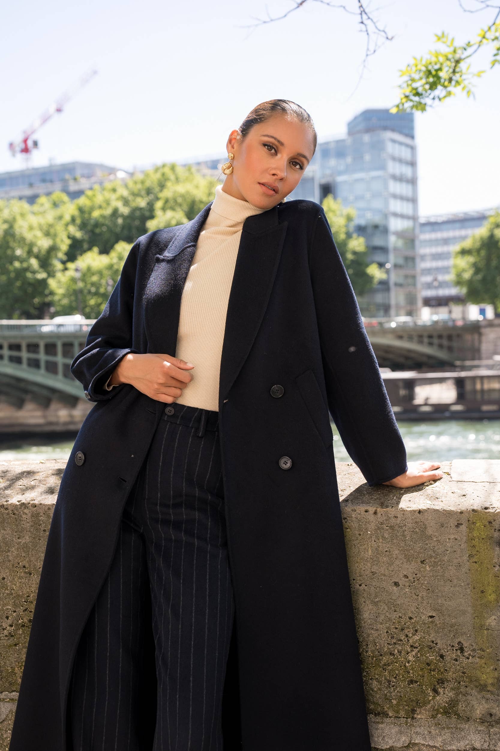 Attentif Paris – Großhandel Mantel - Damen – Extra langer, handgenähter Oversize-Mantel aus Wollmischung58