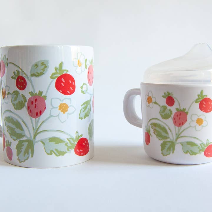 Helmsie - Wholesale Coffee mug - Strawberry Mama and Me Cup Set5