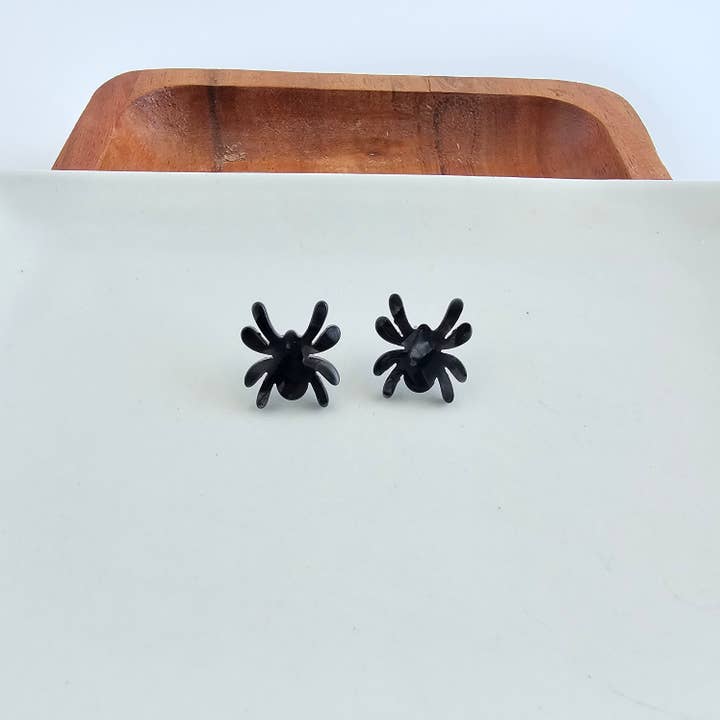 Spiffy & Splendid - Wholesale Knopjes/oorstekers - Spin Studs - Zwart // Sieraden, Oorbellen, Halloween7