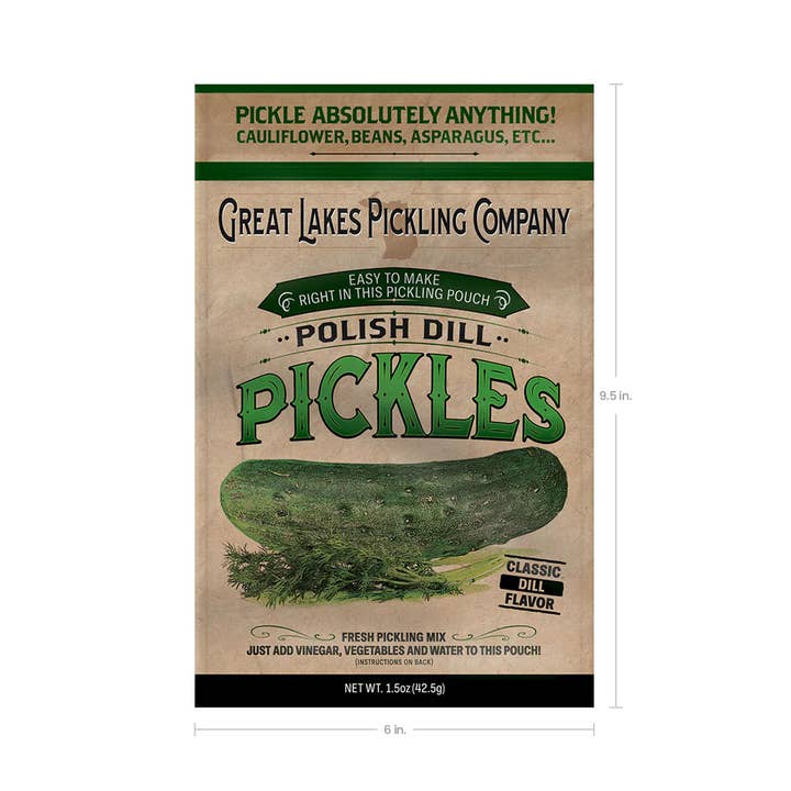 Great Lakes Pickling Company LLC - Wholesale Pickled Vegetables - Best Sellers - Pickling Pouch Variety Bundle (New!)1