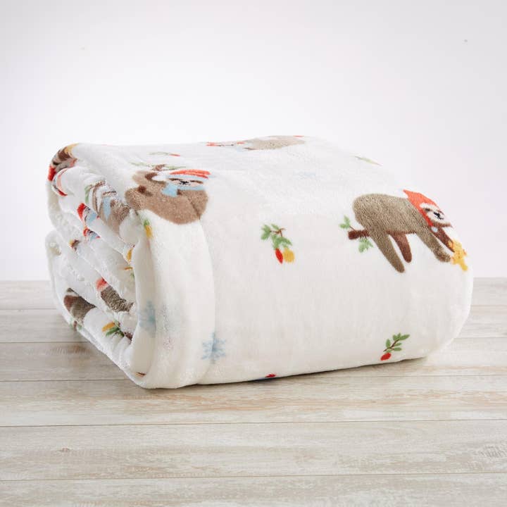 BH Collective - Wholesale Throw Blanket - Throw Blanket - Holiday Printed Sherpa - Esmay Collection57