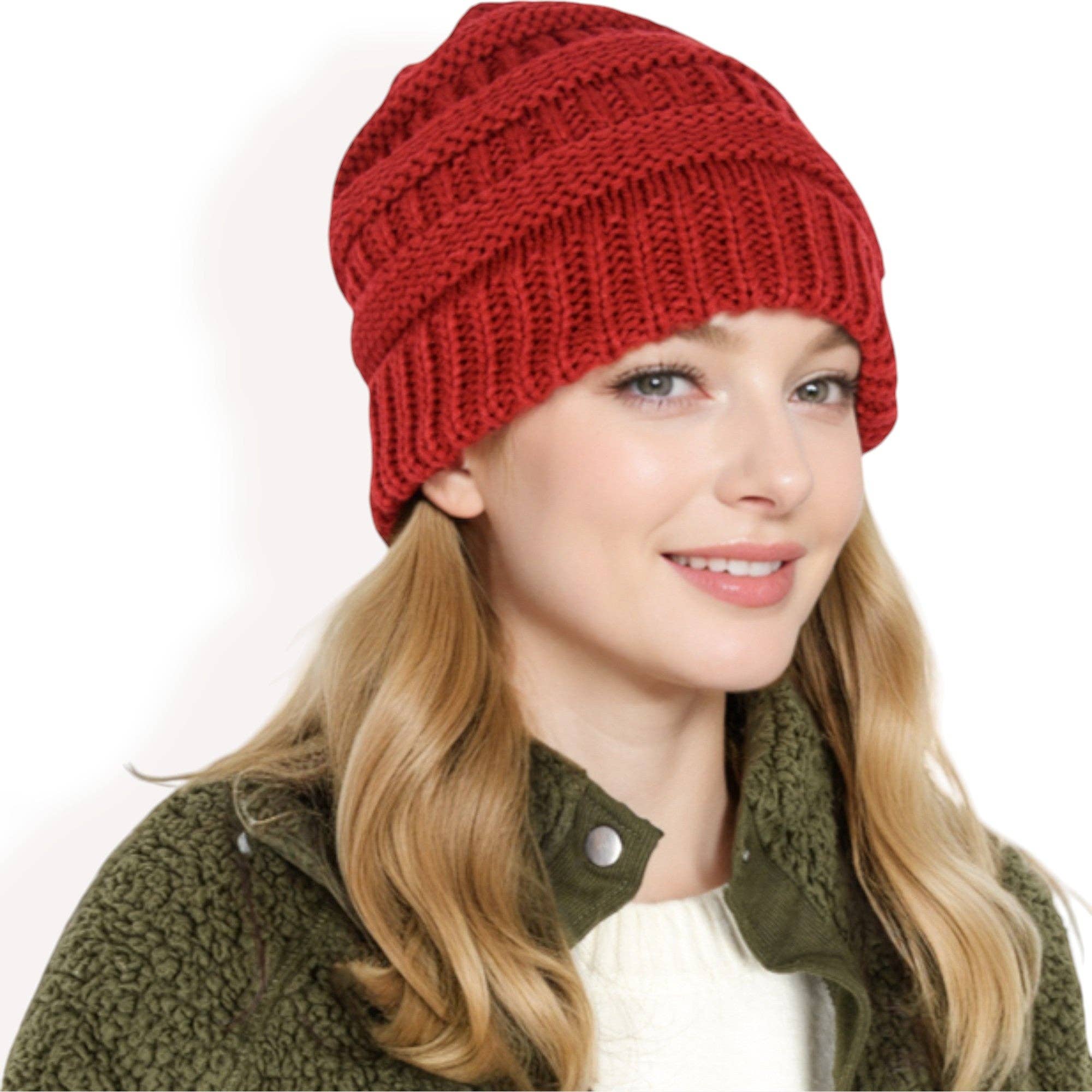 AK Brand – Großhandel Beanie – Damen – Strickmütze mit Satin-Futter zum Schutz der Haare, gemütliches Slouch-Design10