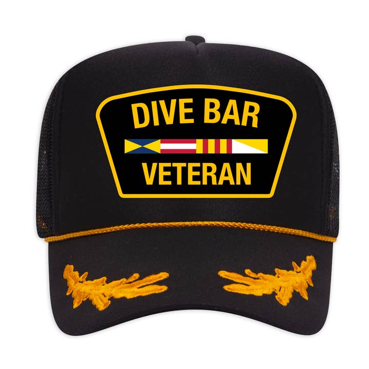Dive Bar Veteran Hat – Snapback Trucker Hat for Industry Pros for wholesale by Mover & Shaker