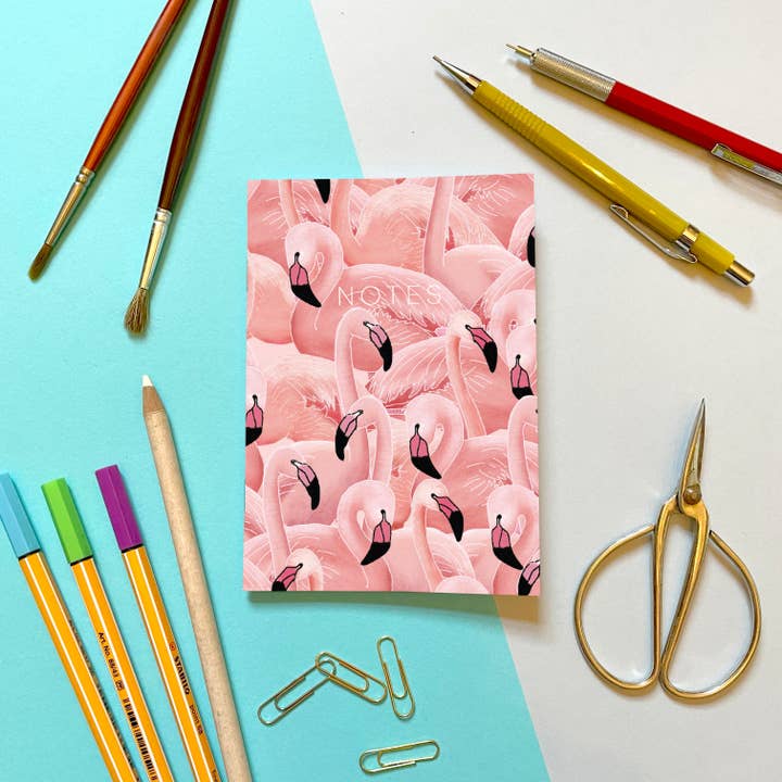 A Flamboyance of Flamingos - Mini Notebook for wholesale by Lydia Meiying