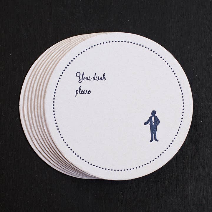 Ancesserie Letterpress - Wholesale Coasters - Perfect Gentleman Coasters0