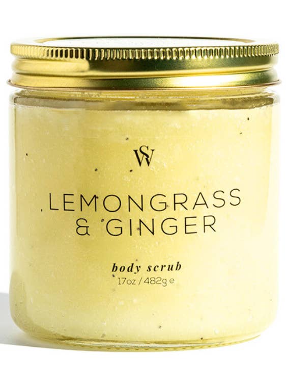 LEMONGRASS + GINGER BODY SCRUB for wholesale by Earth Elements Soapworks