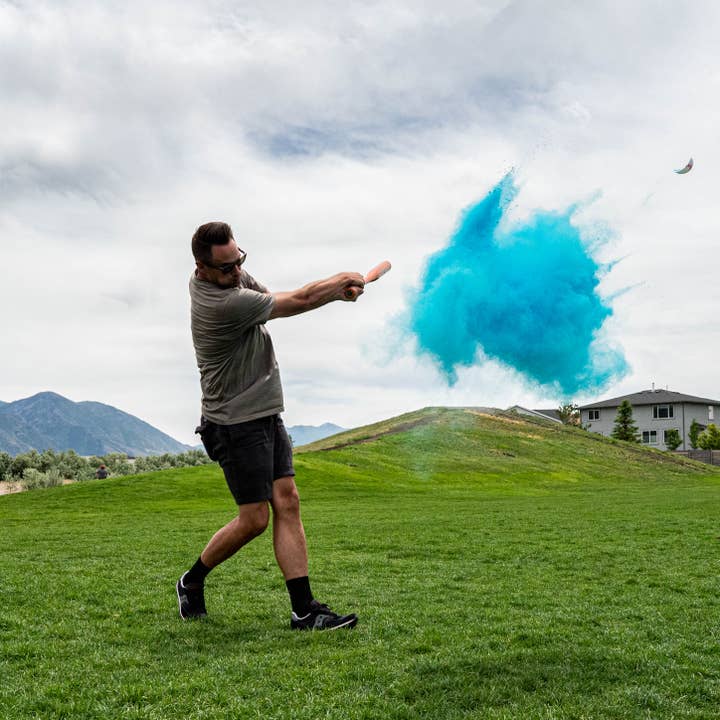 Gender Reveal Baseball confezione da 2 [1 rosa/1 blu per la vendita all'ingrosso da parte di Gender Reveal Supplies