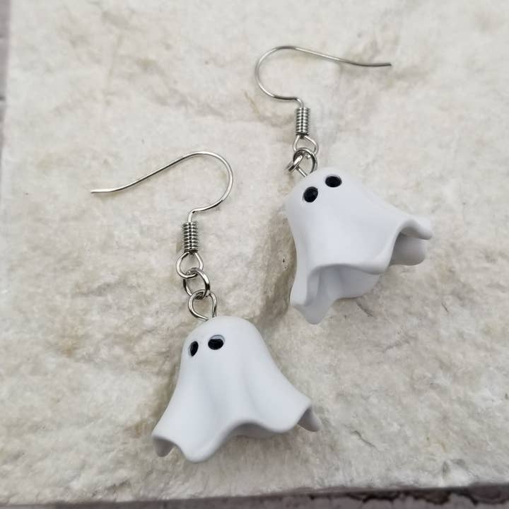 Brincos fantasma de Halloween por atacado de Treasure Wholesale