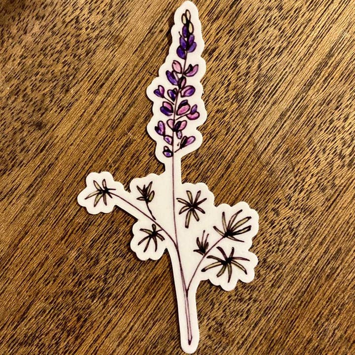 Red Umbrella Designs – wholesale Sticker – Peplow Lupine Sticker2