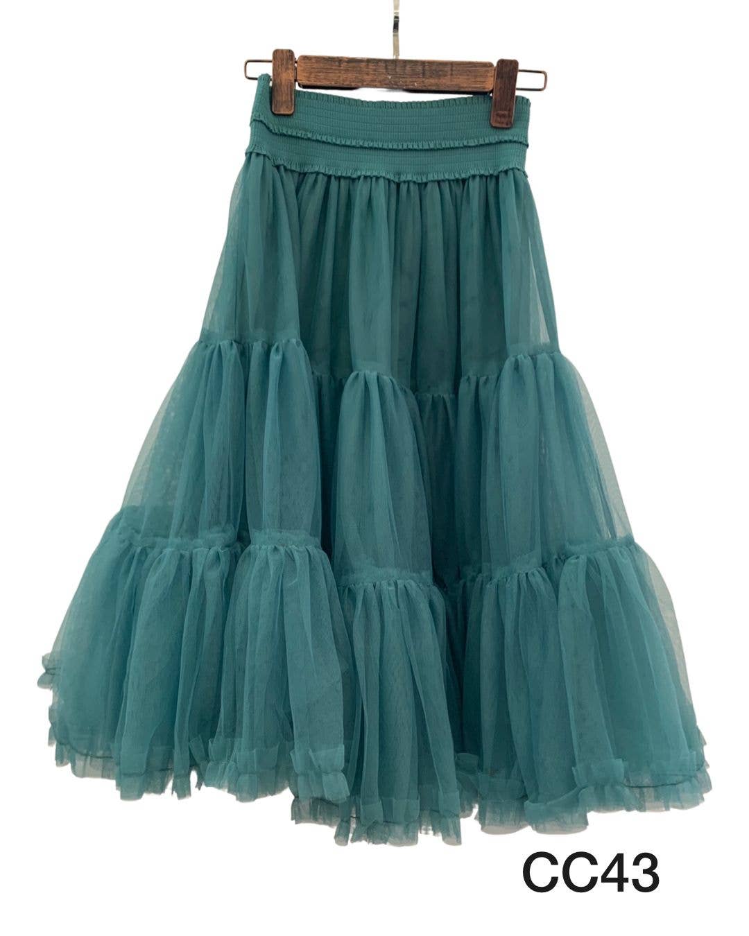 Invitadissimas - Wholesale Skirt - Women's - Pompous tulle midi skirt J875117