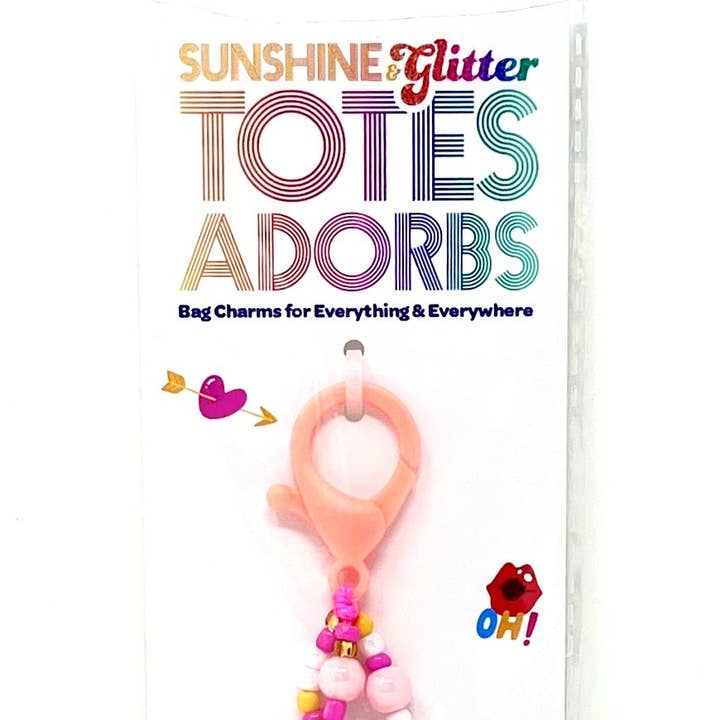Sunshine & Glitter - Wholesale Purse/Bag Accessory - Kids - MINI TOTES ADORBS Bag Charm0