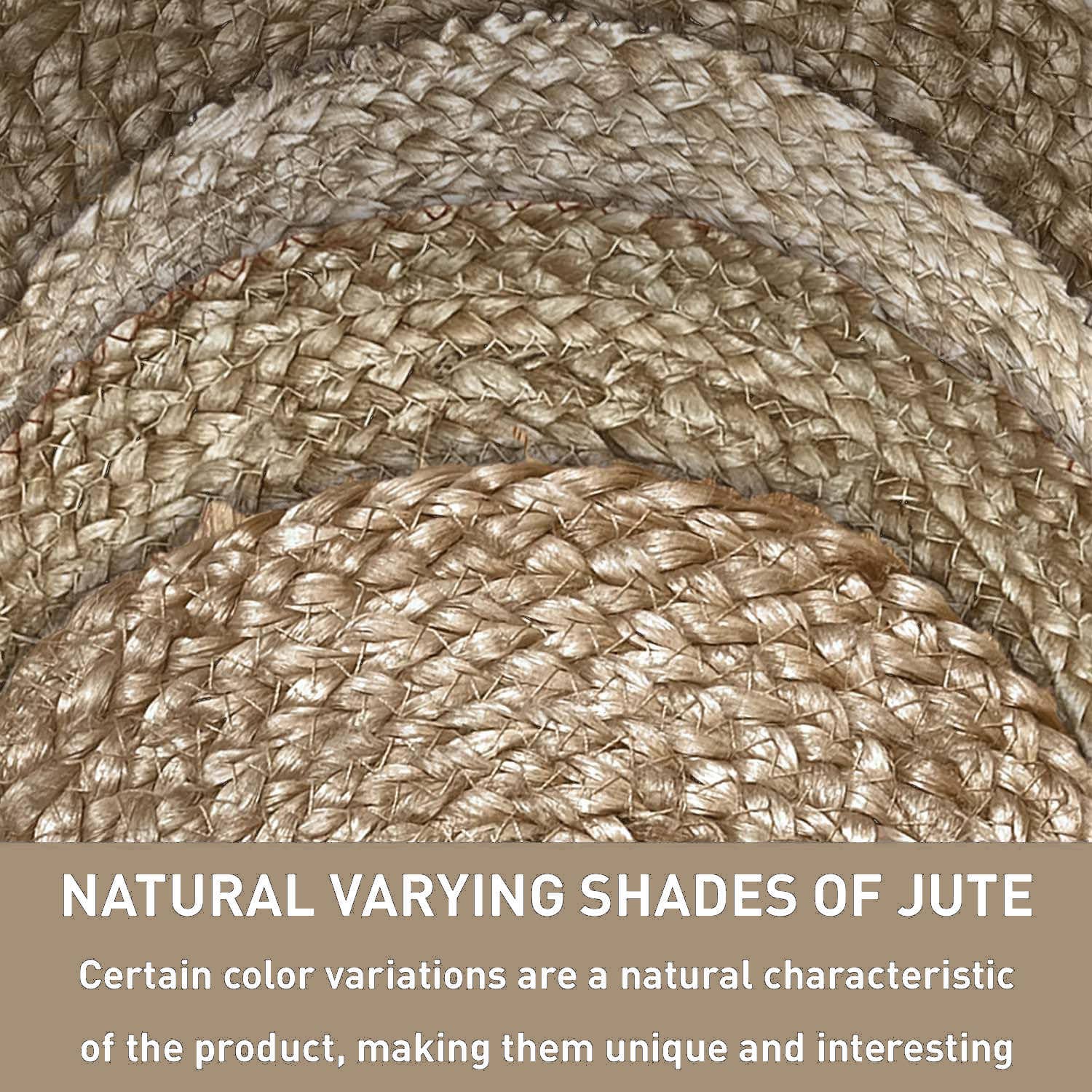 chardin home - Wholesale Area Rug - BRAIDED JUTE RUG, NATURAL JUTE, 6'x9'3