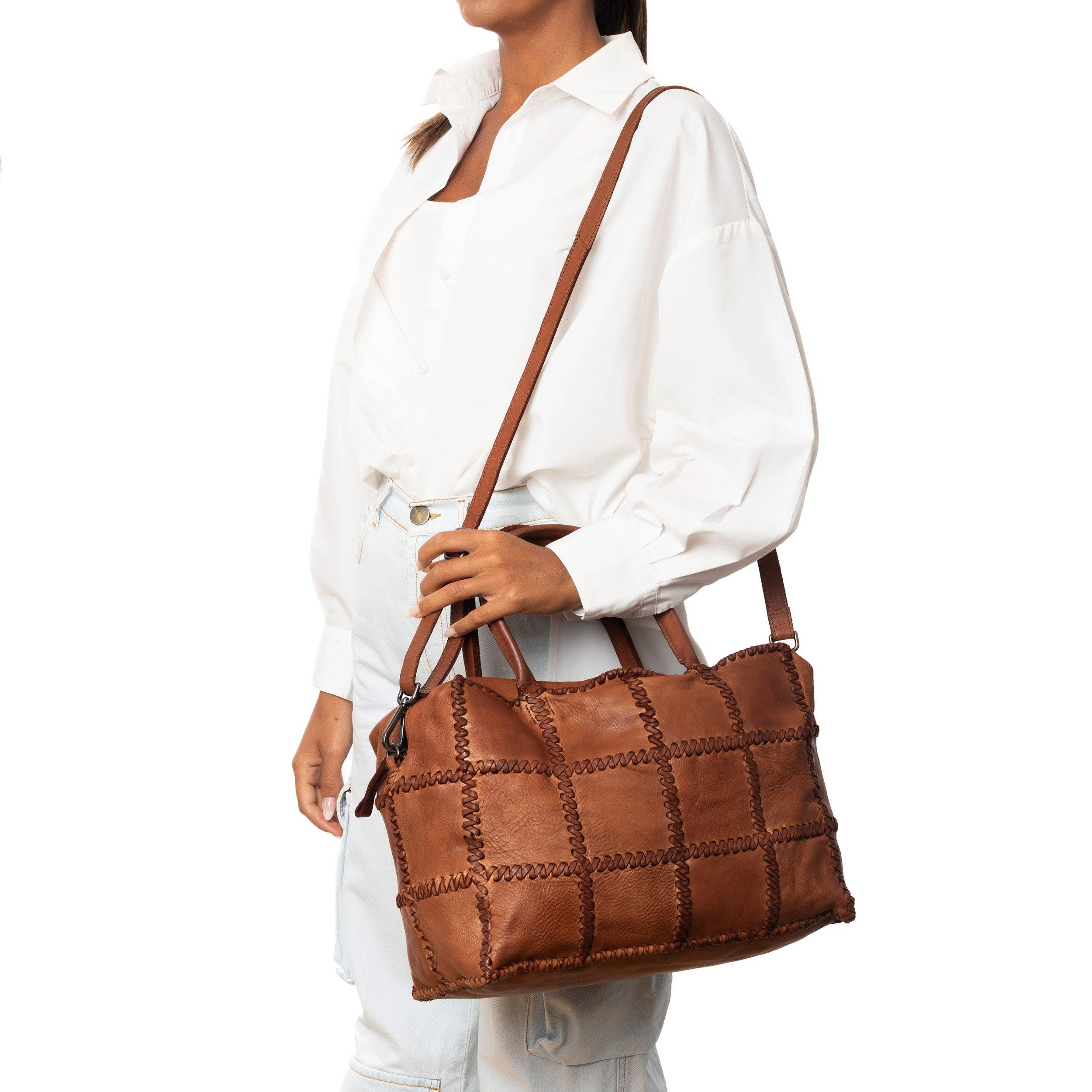 Civico 93-Pulicati - Venta al por mayor Bolsa de asa- Mujer - Bolso de cuero Emily, bolso de mano hecho en Italia2