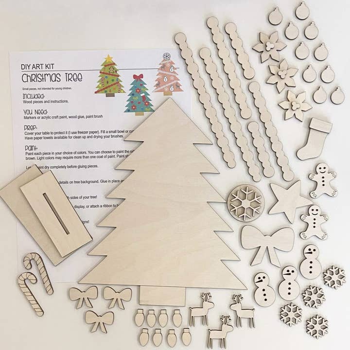 DIY Christmas Tree Painting Kit for wholesale by Dolce Crafts LLC