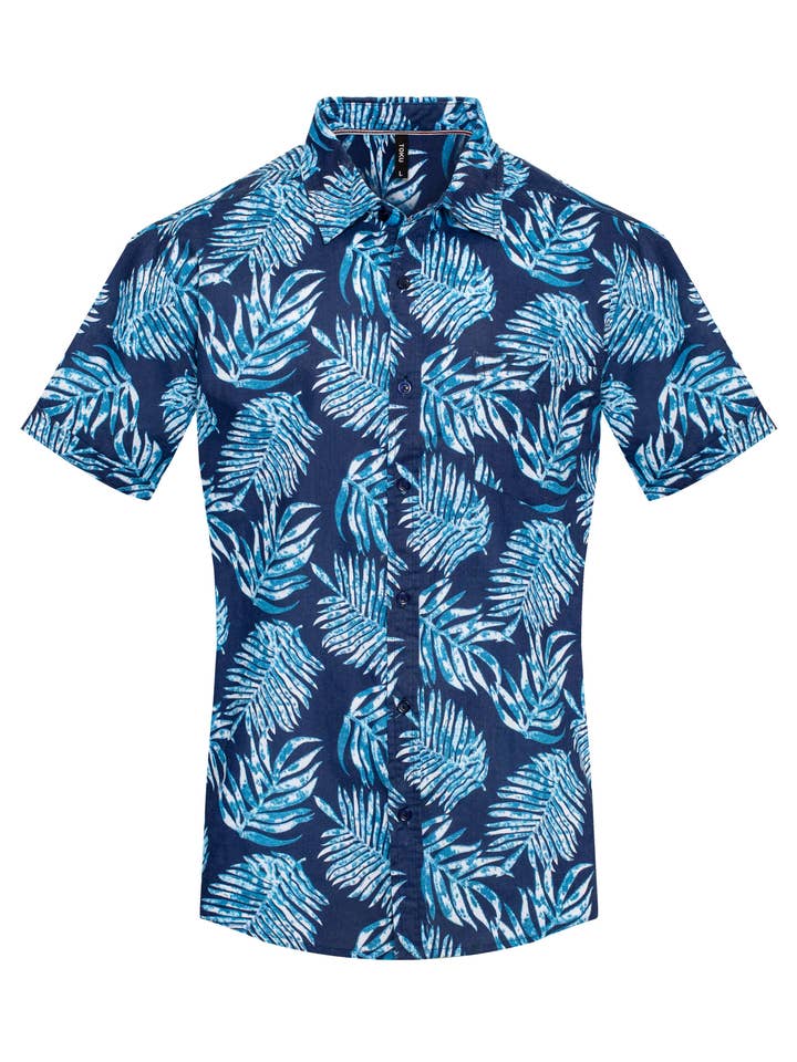 MPS-3000 Abstract Geometric Print Short-Sleeve Shirt for wholesale by Urban Fitz