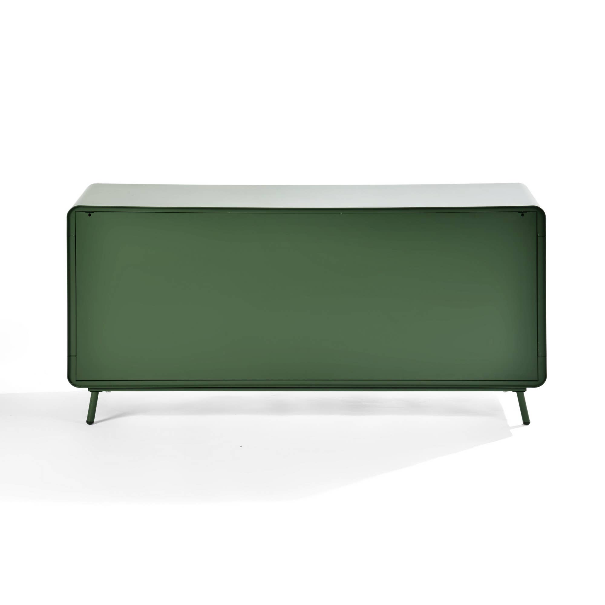 39F Inc. - Wholesale Console Table - Industrial TV Stand - Grey Green/Green/White23