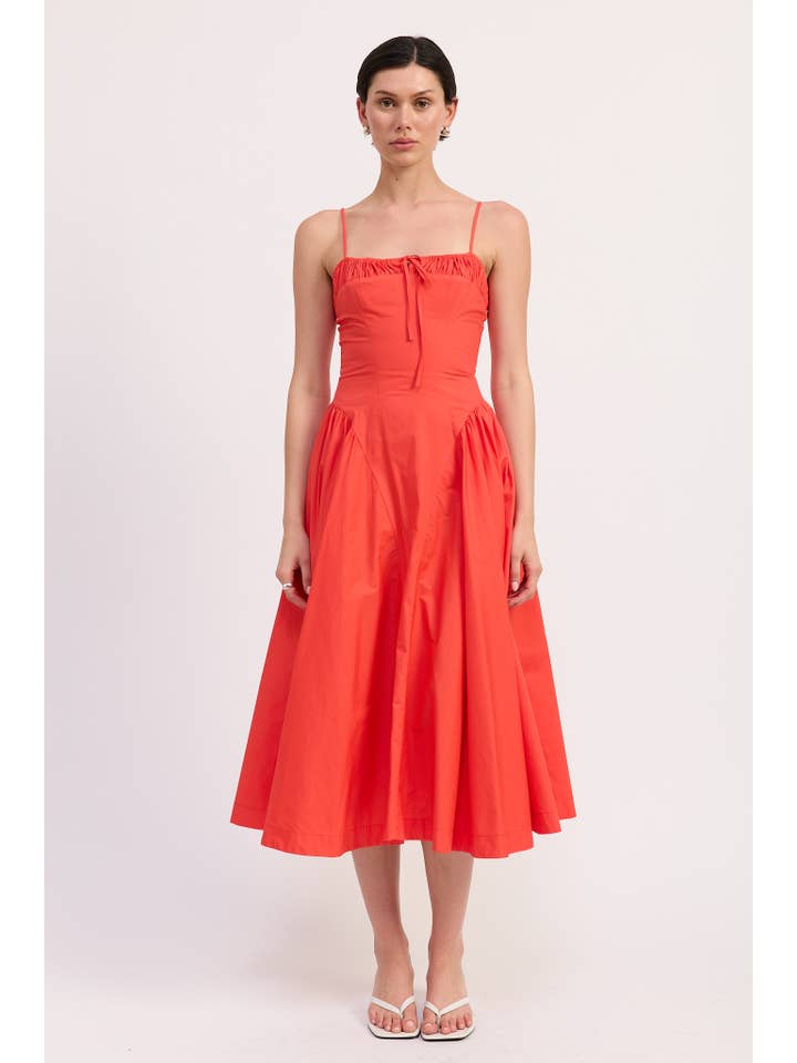 Emory Park - Wholesale Dress - Women's - CORSET BUSTIER MIDI A LINE DRESS8