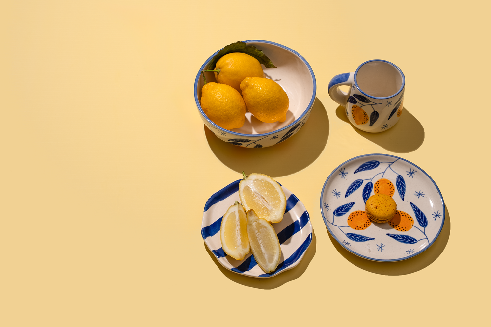 Casa Amarosa - Wholesale Coffee Mug - Lemon Coffee Mug- Yellow ,  3.5 X 3 Inches 4