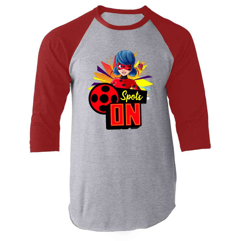 Pop Threads - Wholesale Screen Printed T-Shirt - Kids - Miraculous Ladybug and Cat Noir Merch Spots On Unisex Tee2