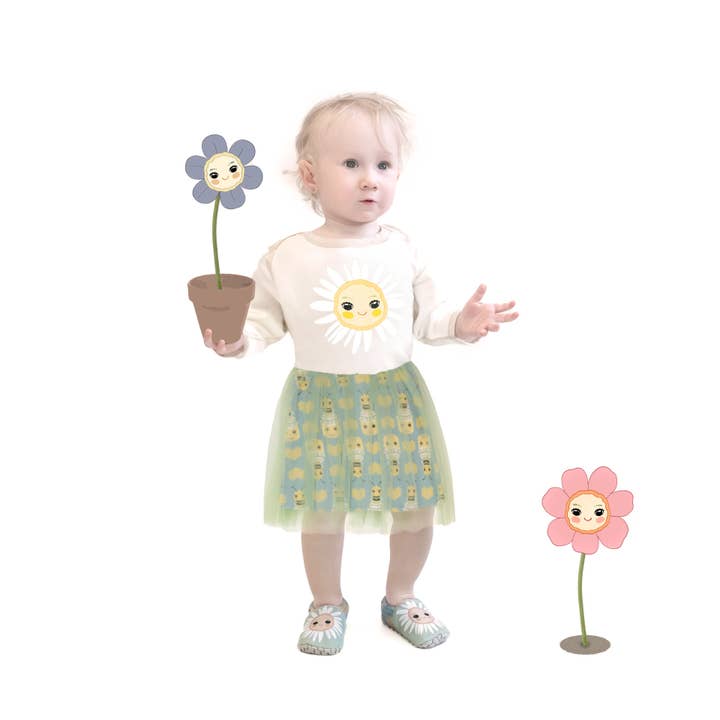 Daisy flower tutu dress: newborn up to 8 years old for wholesale by Olly & Arya