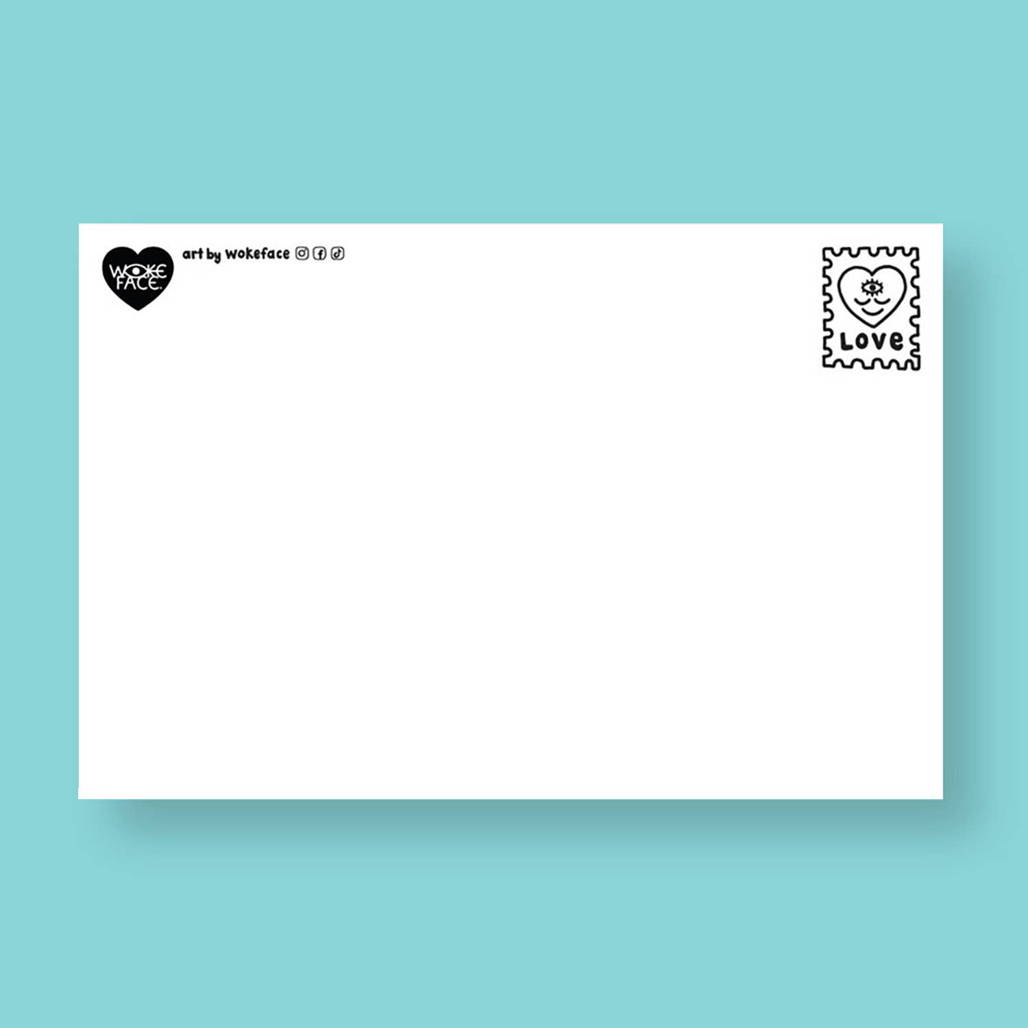 Wokeface – Postal por atacado – Postal - Terceiro Colírio1