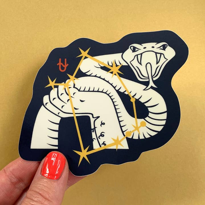 Zodiac Ophiuchus/Horoscope/Astrology Sticker/Decal for wholesale by Fresh Fish