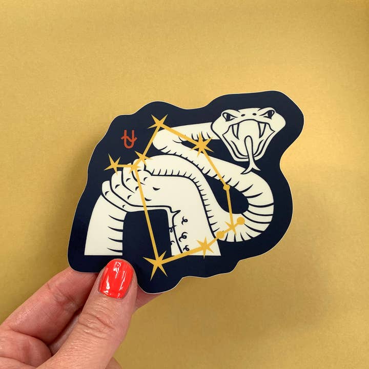 Autocollant/Décalcomanie Zodiaque Ophiuchus/Horoscope/Astrologie pour la vente par Fresh Fish