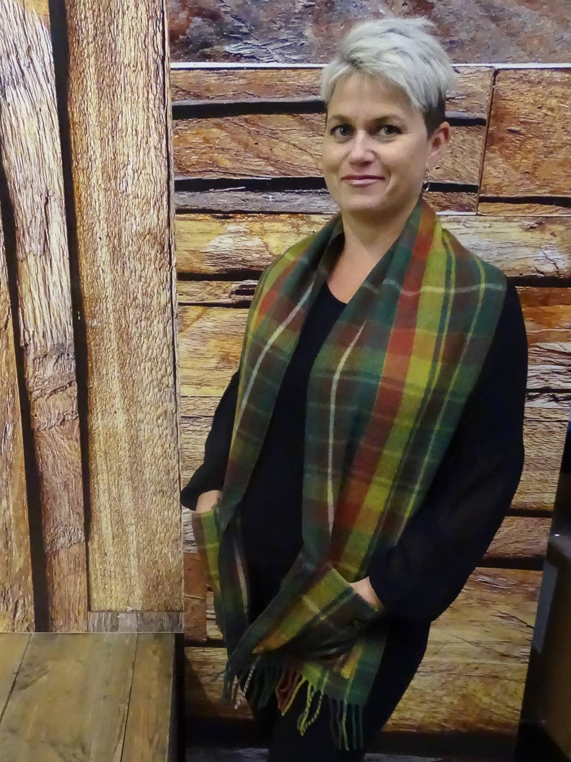 Patrick King Woollen Company - Wholesale Scarf - Men's - Canadian Rockies  Pocket Scarf1