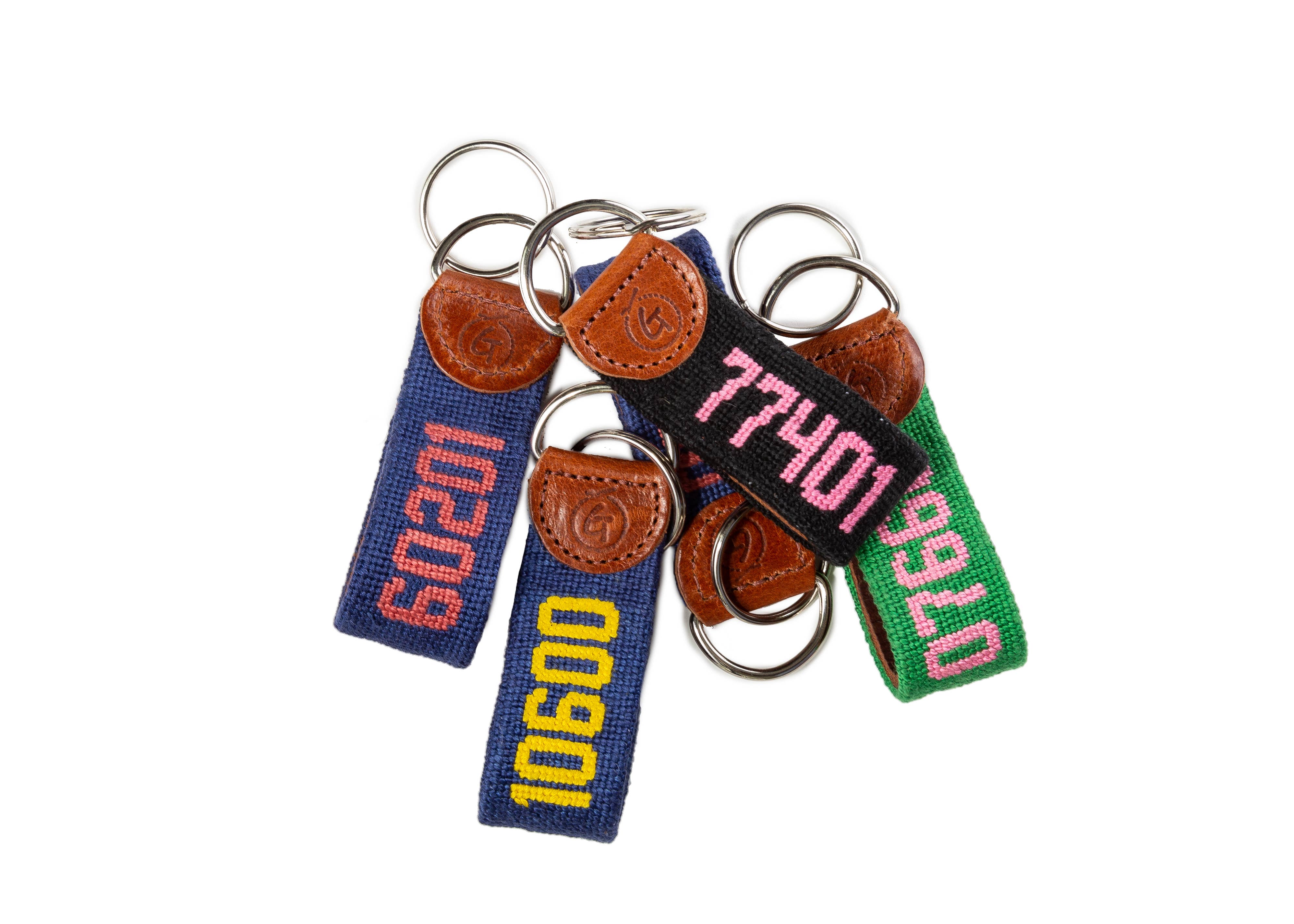 Good Threads - Wholesale Keychain - Unisex - Custom Zip Code Needlepoint Keychain
