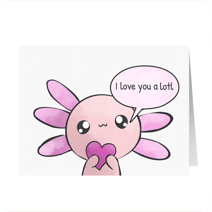 "I Love You A Lotl" Card for wholesale by Axol & Friends