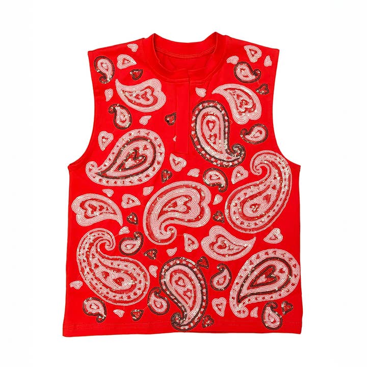 Paisley Top for wholesale by Belle Cher