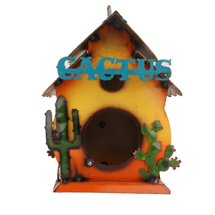 My Amigos Imports - Wholesale Bird House - Garden Bird House-Farmhouse-Yard Metal Art-Cute Designs