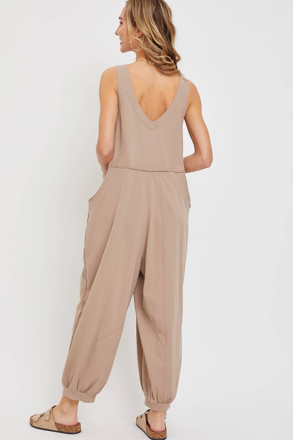 Sweet Lovely by Jen - Wholesale Jumpsuit - Women's - COTTON WASHED SLOUCHY JUMPSUIT15