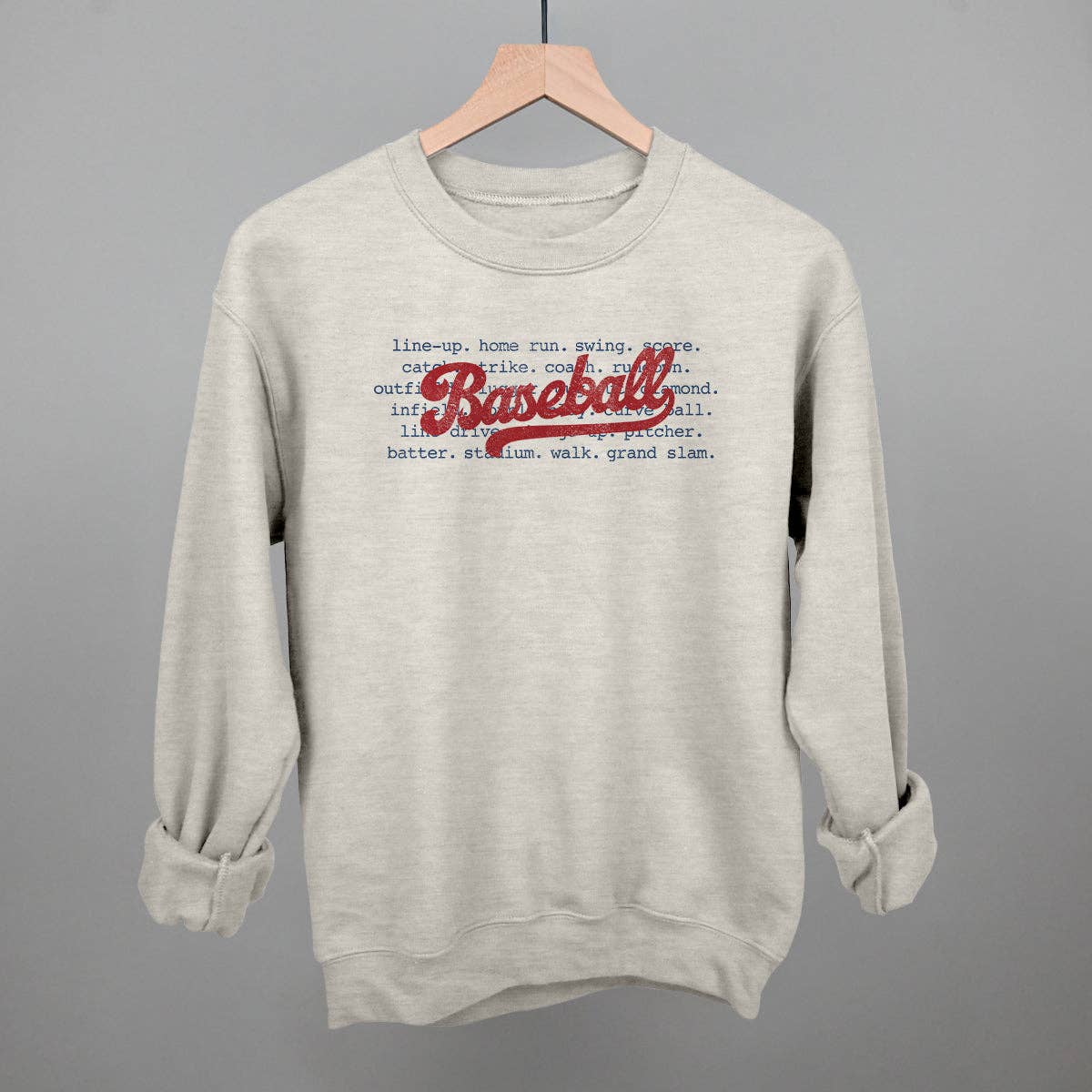 Ivy + Cloth - Wholesale Graphic Sweatshirt - Women's - Baseball Terms11