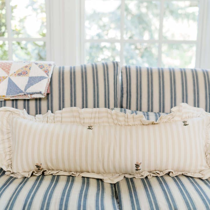 Galley and Fen - Wholesale Lumbar Pillow - Frances Ruffled Lumbar Pillow5