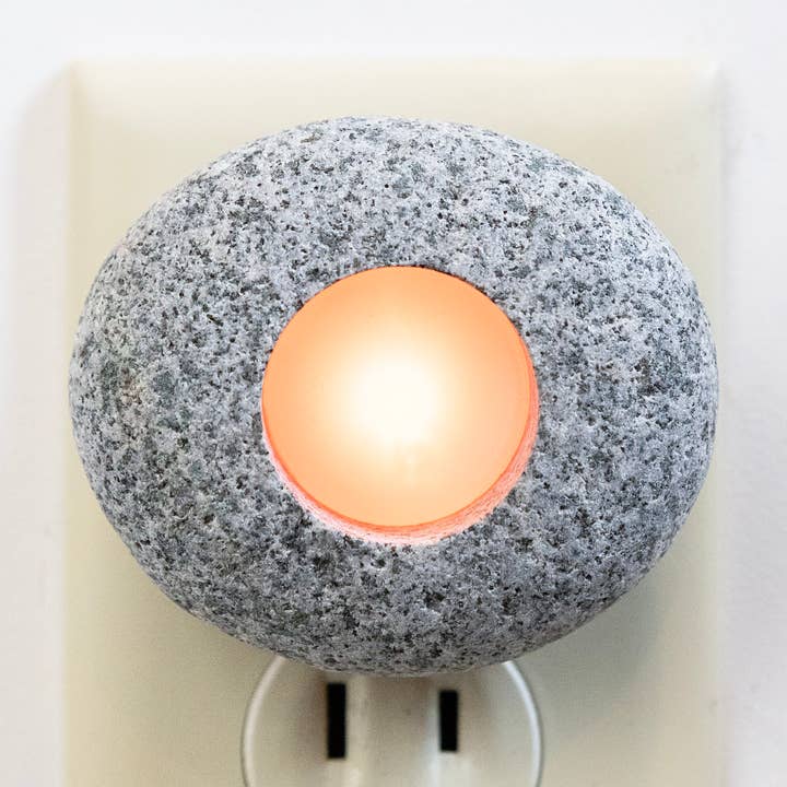 Luz nocturna LED de piedra de la naturaleza para venta al por mayor de Funky Rock Designs