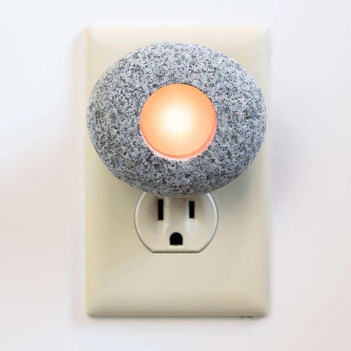 Luz nocturna LED de piedra de la naturaleza para venta al por mayor de Funky Rock Designs