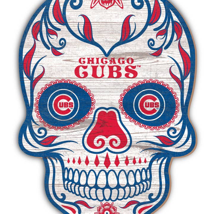 Calavera de Azúcar de los Chicago Cubs 12in para venta al por mayor de Fan Creations