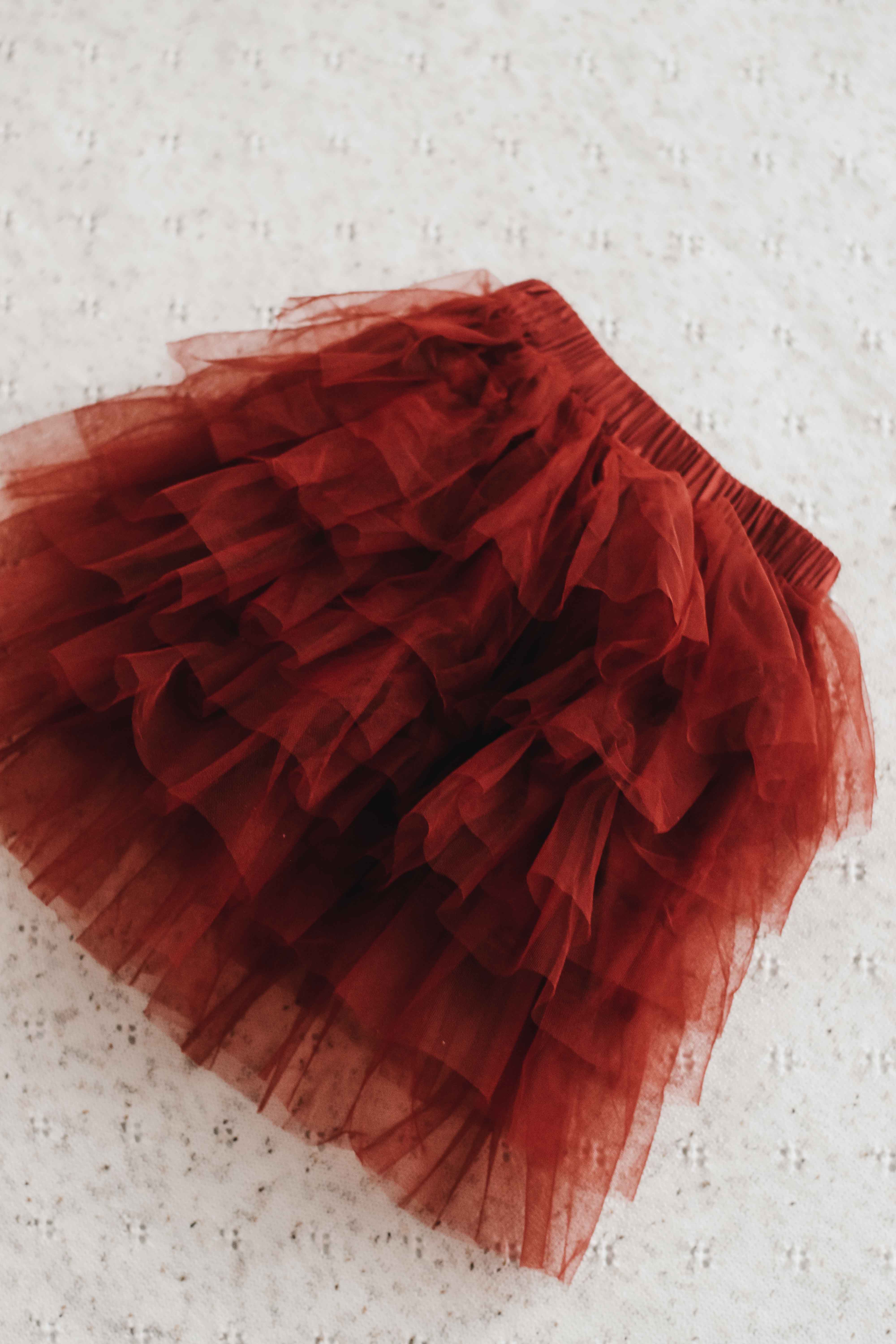Bencer & Hazelnut - Vente Jupe – enfant - Jupe en tulle : Rouge2