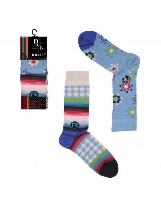 Dub & Drino - Wholesale Socks - Men's - Mix Max 2 Pairs Sky Blue Socks1