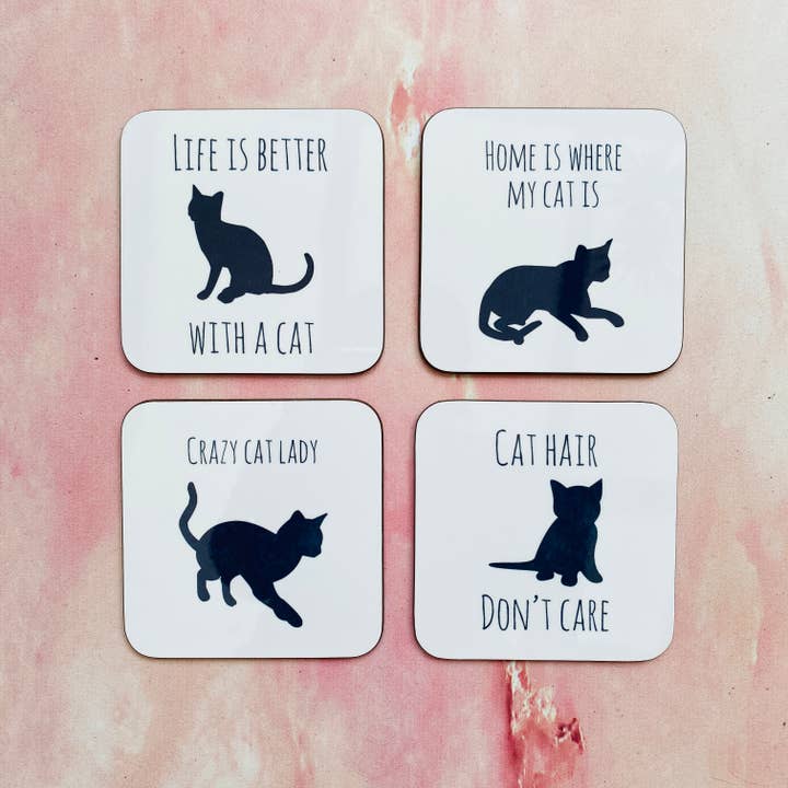 Coasters for Cat Lovers for wholesale by Every Cloud