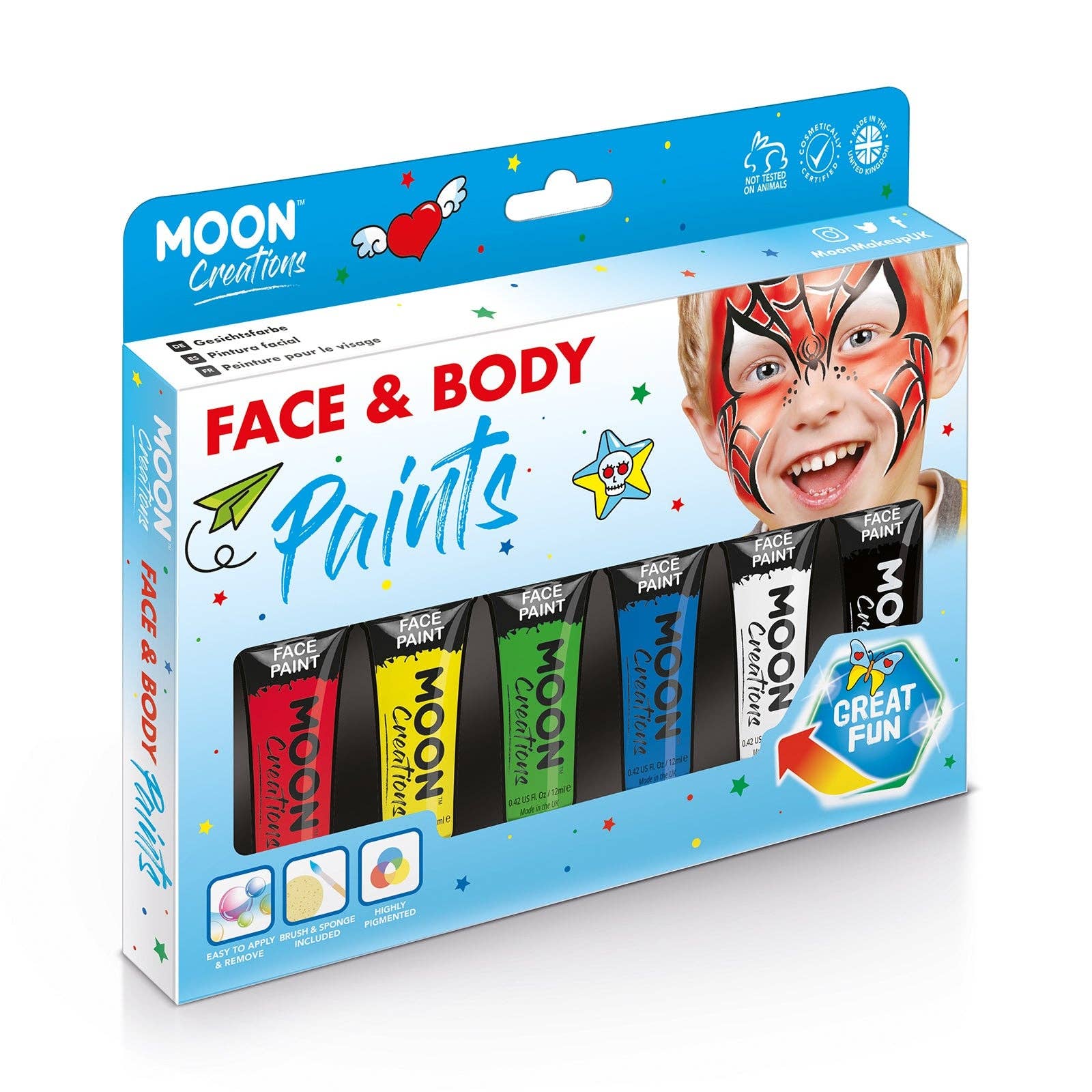 Moon Makeup - Wholesale Face Makeup Palette - Face & Body Paint Makeup16