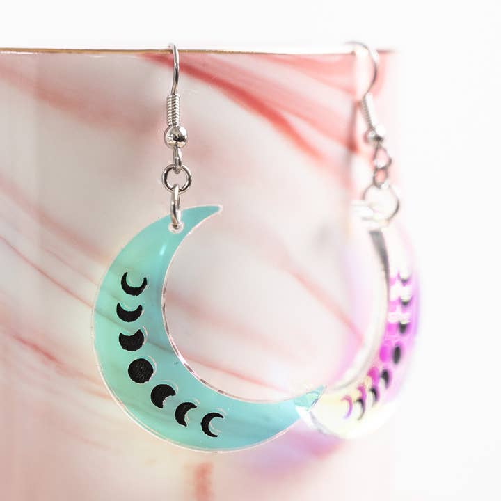 Moon fase øreringe for engroshandel hos HoneyGlow Designs
