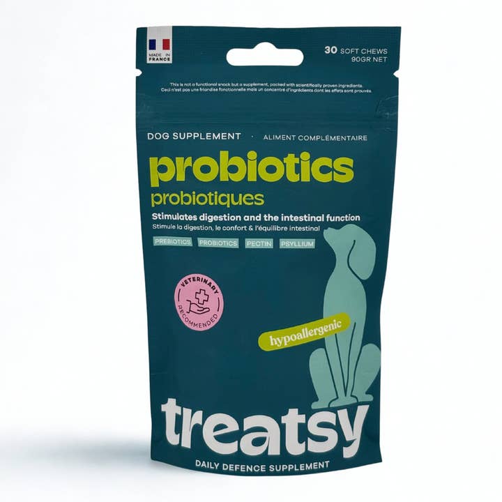Supplément de probiotiques pour chiens | Traitement Défense Quotidienne pour la vente par Treatsy