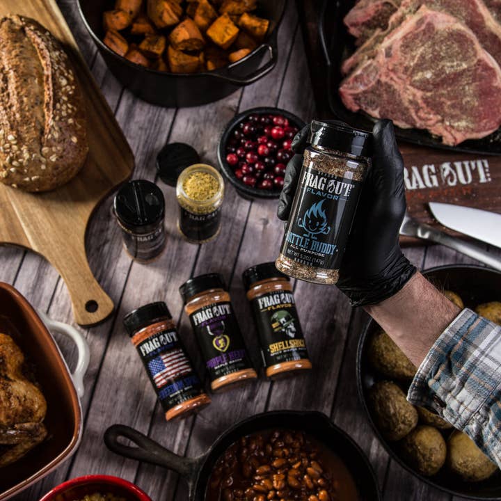 Frag Out Flavor - Wholesale Dried Spice Mix - 8fl oz Battle Buddy - All Purpose Seasoning1