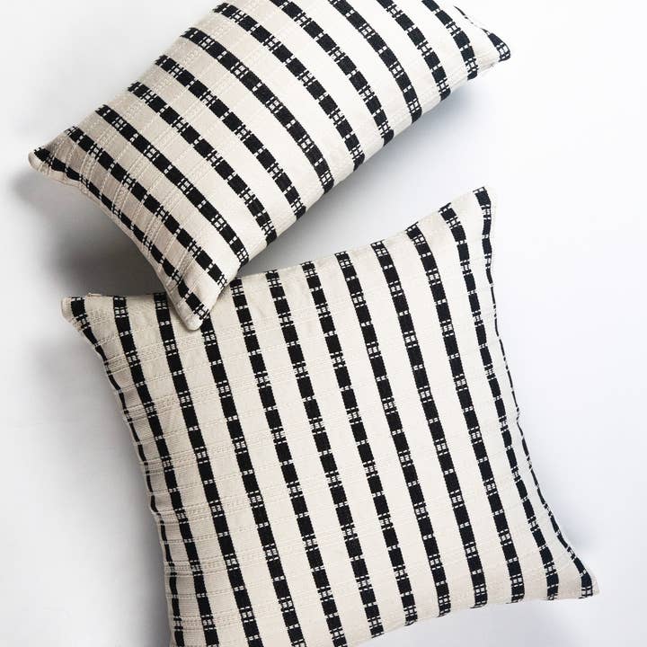 Archive NY - Wholesale Throw/Decorative Pillow - Santiago Grid Pillow - 12" x 20"4