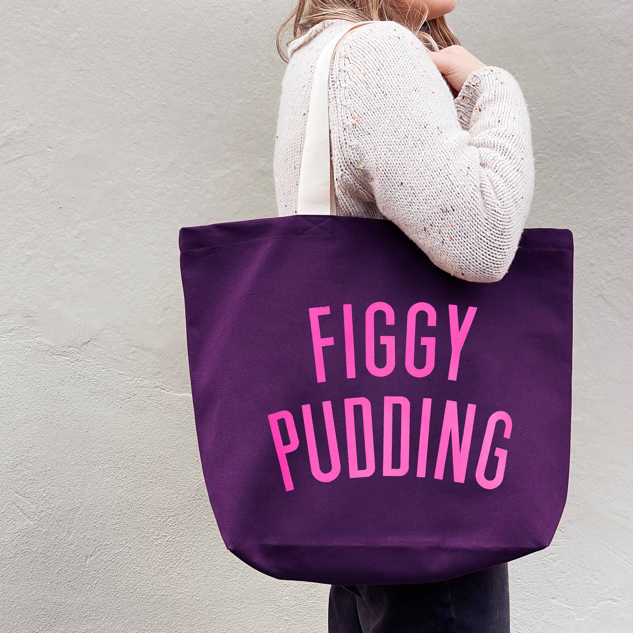 Alphabet Bags - Wholesale Tote bag – Women's - Figgy Pudding - Plum Tote Bag4
