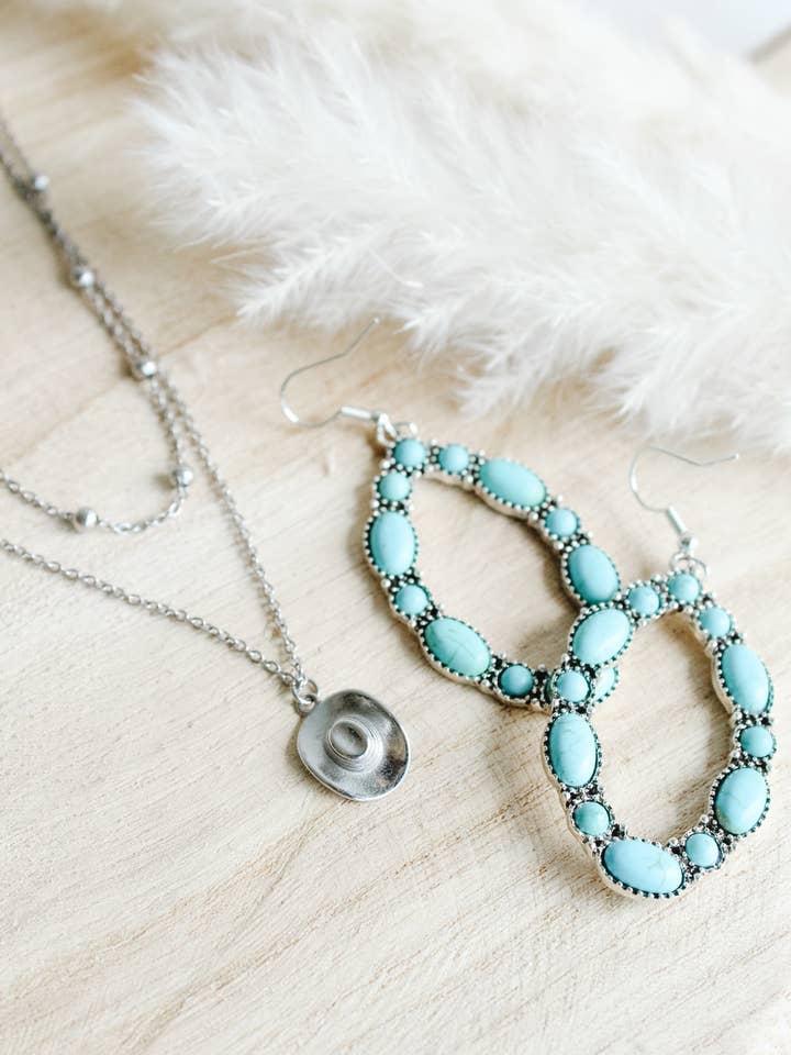 Colar Duplo Long Live Cowgirls por atacado de Sweet Three Designs